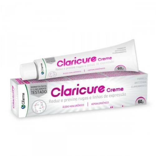 Claricure Creme Clareador Anti Rugas Ácido Hialurônico 60g