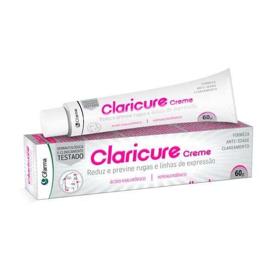 Claricure Creme Reduz e Previne Rugas e Linhas de Expressão 60g