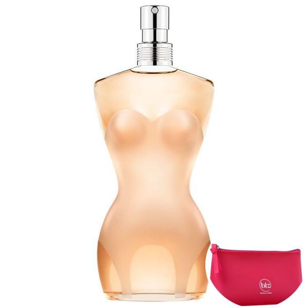 Classique Jean Paul Gaultier Eau de Toilette - Perfume Feminino 100ml+Necessaire Pink com Puxador