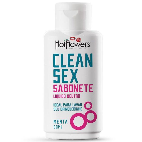 Clean Sex Sabonete Líquido Neutro 60ml Hot Flowers Menta