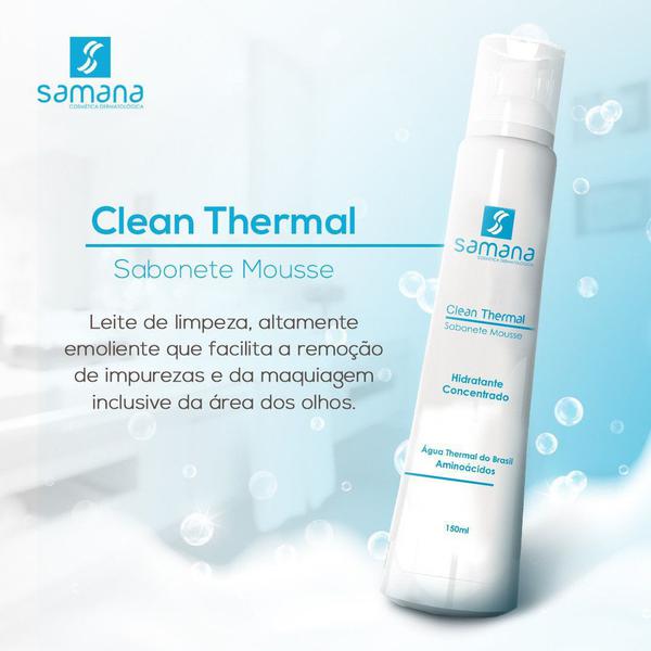 Clean Thermal Sabonete Mousse Concentrado - 150ml - Samana Dermocosméticos