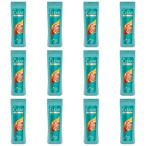 Clear Anticaspa Antipoluição Shampoo 200ml - Kit com 12