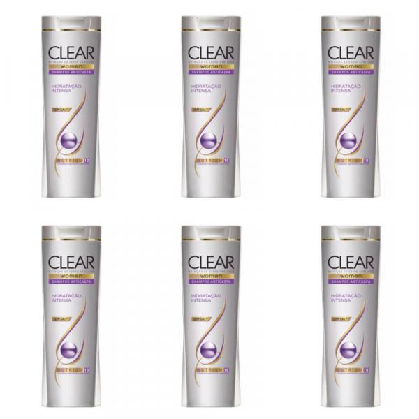 Clear Anticaspa Hidratação Intensa Shampoo 200ml (Kit C/06)