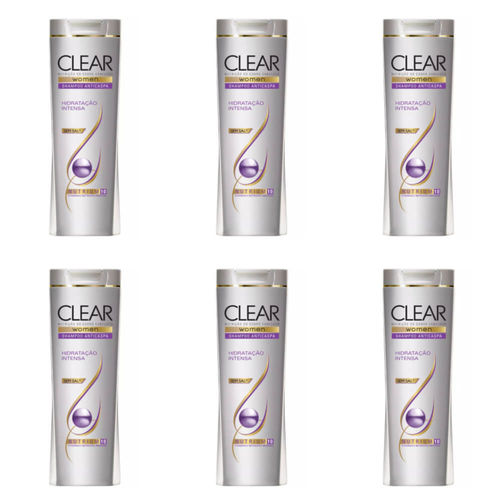 Clear Anticaspa Hidratação Intensa Shampoo 200ml (kit C/06)