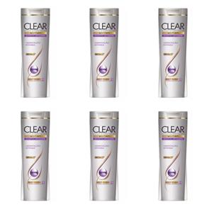 Clear Anticaspa Hidratação Intensa Shampoo 200ml - Kit com 06