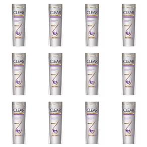 Clear Anticaspa Hidratação Intensa Shampoo 200ml - Kit com 12