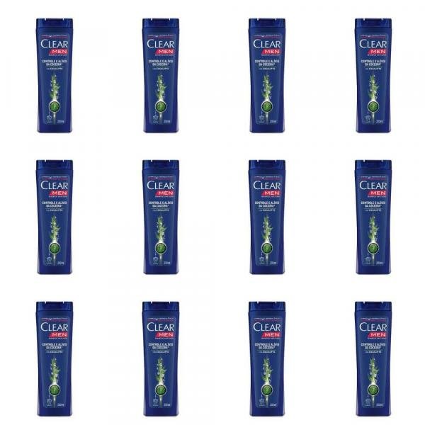 Clear Men Controle da Coceira Shampoo 200ml (Kit C/12)