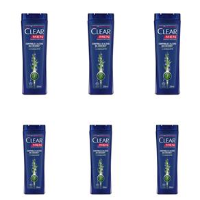 Clear Men Controle da Coceira Shampoo 200ml - Kit com 06