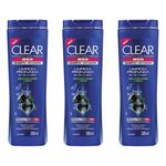 Clear Men Limpeza Profunda Shampoo 200ml (kit C/03)