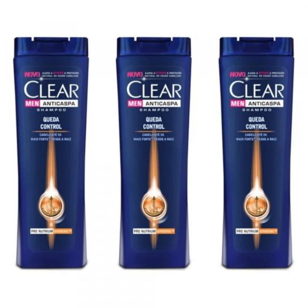 Clear Men Queda Control Shampoo 200ml (Kit C/03)