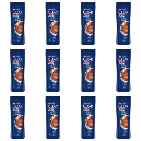 Clear Men Queda Control Shampoo 200ml (Kit C/12)