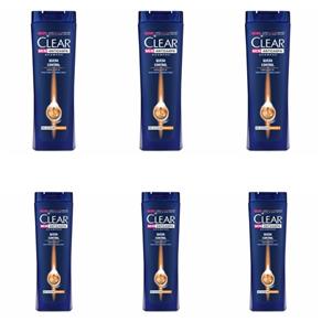 Clear Men Queda Control Shampoo 200ml - Kit com 06
