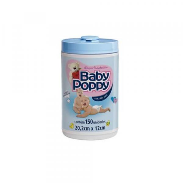 Cless Baby Poppy Lenços Umedecidos Azul C/150