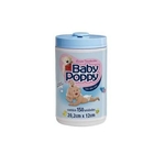 Cless Baby Poppy Lenços Umedecidos Azul Com 150