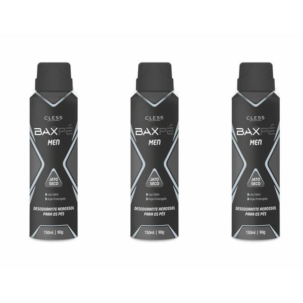 Cless Bax Extreme Desodorante Aerossol Antitranspirante 150ml (Kit C/03)