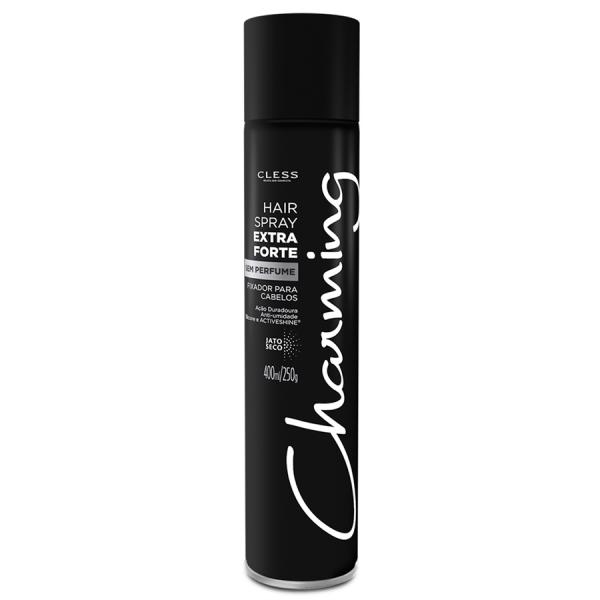 Cless Charming Hair Spray Jato Seco Black Sem Perfume - 400ml