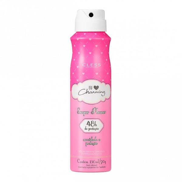 Cless Desodorante Aerosol eu Amo Charming Sugar Flower 48Horas - 150ml