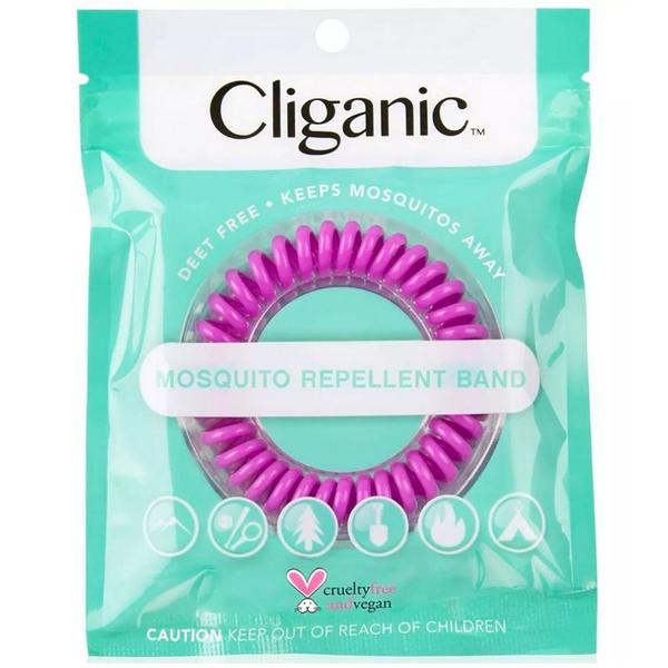 Cliganic Bracelete Repelente Organico Roxo