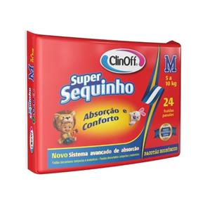 Clin Off Super Sequinho Econômica Fralda Infantil C/24 - M