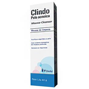 Clindo Cleanser Pele Acneica Mousse de Limpeza Facial Antiacne - 60g