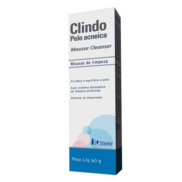Clindo Pele Acneica Stiefel Mousse Cleanser - 60g