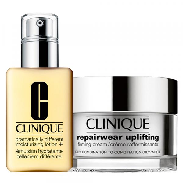 Clinique Gel Hidratante + Firmador Facial Kit - Dramatically Different Moisturizing Gel + Repairwear Uplifting Firming Cream
