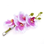 Clipes mulheres borboleta Orchid Imitação Flores cabelo casamento cocar de noiva