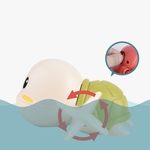 Clockwork Primavera bonito da tartaruga dos desenhos animados ABS Toy de banho para o bebê Crianças
