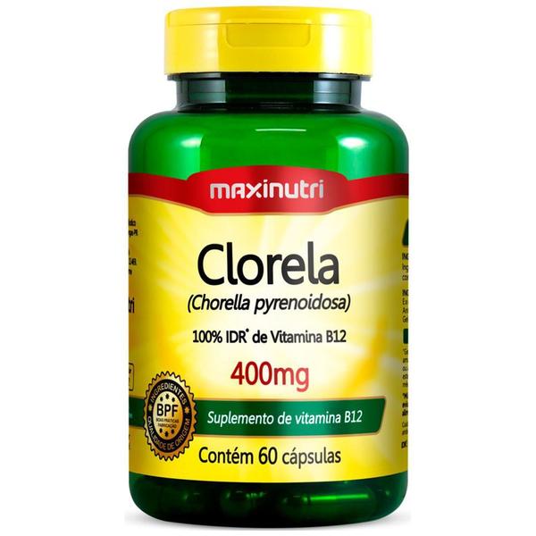 Clorela 400mg 60 Cápsulas Maxinutri