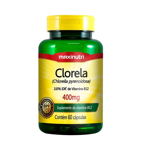 Clorela 400mg 60 Cápsulas - Maxinutri