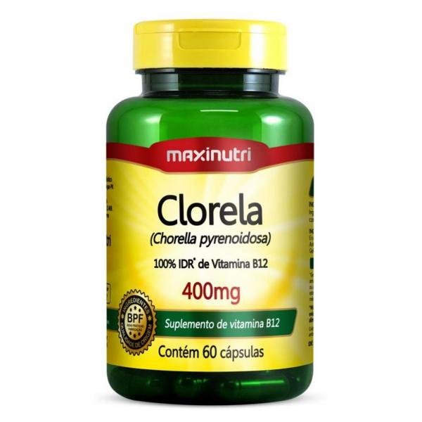 Clorela 400mg Maxinutri 60 Cápsulas