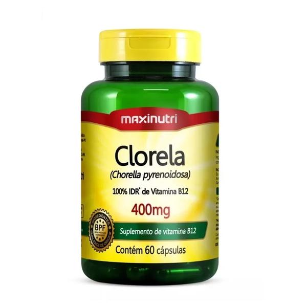 Clorella 60 Cápsulas 400mg Maxinutri