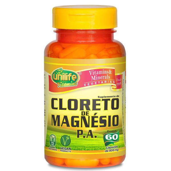 Cloreto de Magnesio P.a 60caps 800mg Unilife - Unilife