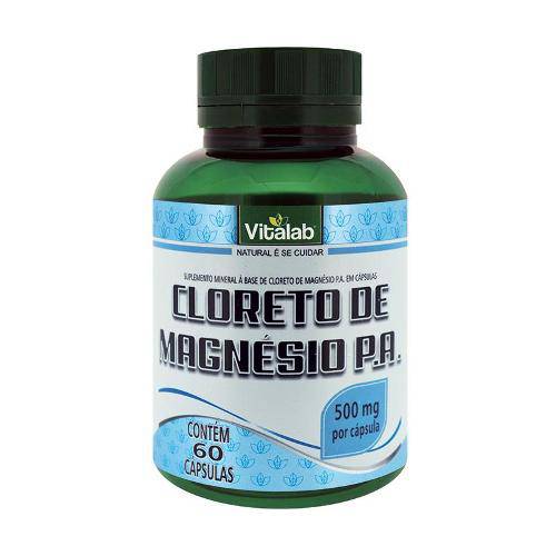 Cloreto de Magnésio Pa Vitalab 500 Mg com 60 Comprimidos