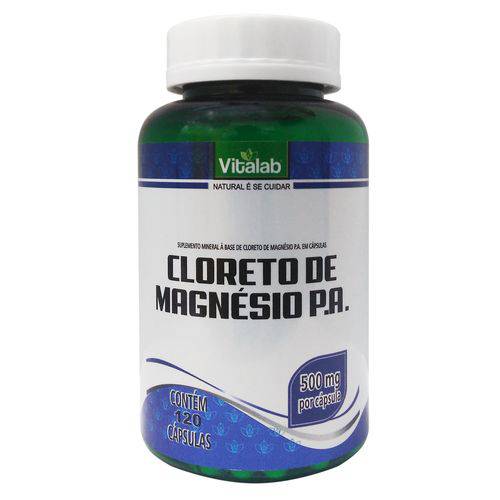 Cloreto de Magnésio Pa Vitalab 500mg - 120 Cápsulas