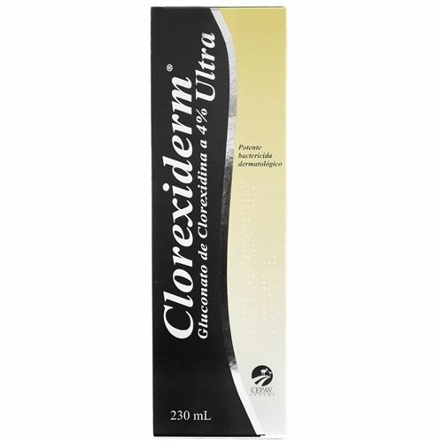 Clorexiderm 230ml Cepav Shampoo Antibacteriano