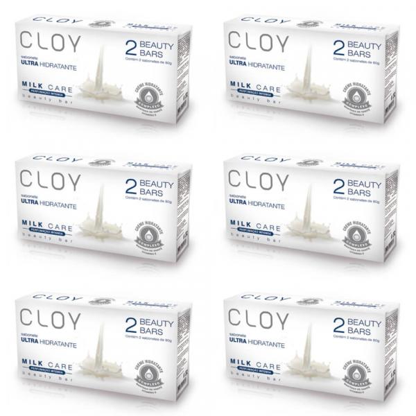 Cloy Estojo Milk Care Sabonetes 2x80g (Kit C/06)