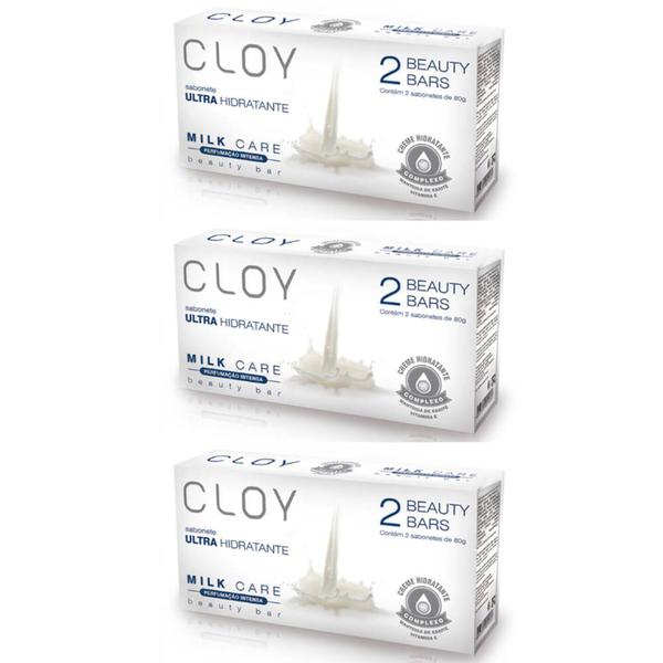 Cloy Estojo Milk Care Sabonetes 2x80g (kit C/03)