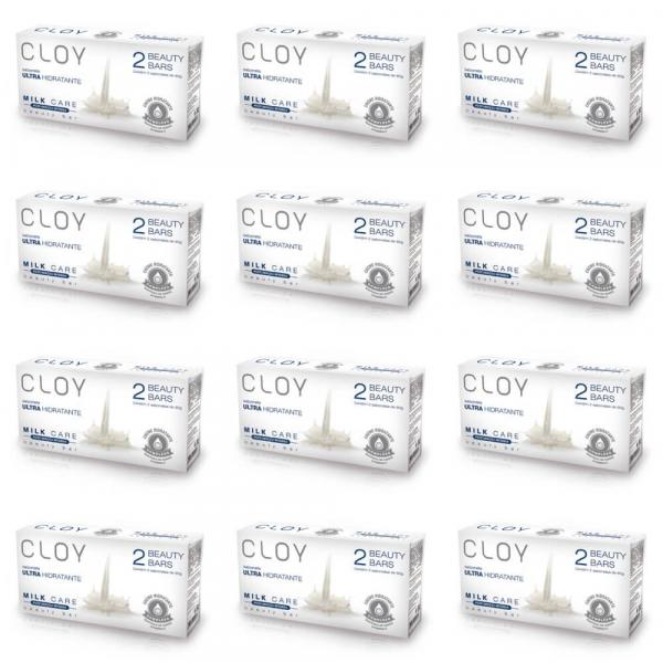Cloy Estojo Milk Care Sabonetes 2x80g (Kit C/12)