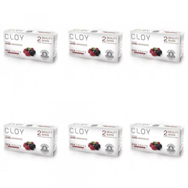 Cloy Estojo Red Fruits Sabonetes 2x80g (Kit C/06)