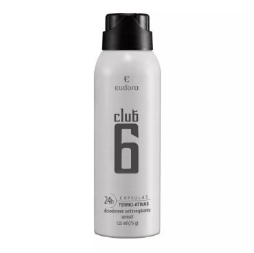 Club 6 Desodorante Antitranspirante Aerosol Masculino 125 Ml Eudora
