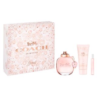 Coach Floral Kit - Eau de Parfum + Loção Corporal + Travel Size Kit