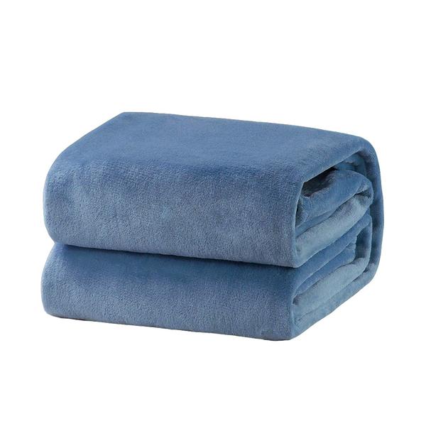 Cobertor Andreza Fleece Queen Azul - Blumenau
