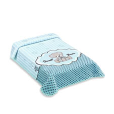 Cobertor Exclusive com Estampa de Ursinho Azul|Do Re Mi Bebê
