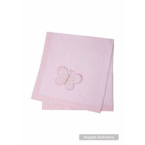 Cobertor Papi Toys 1,10m X 90cm 01 Un Rosa Borboleta