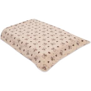 Cobertor para Berço Colibri Affetto Estampado - Hipoalergênico - 90 X 110 Cm - Sweet Bege