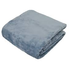 Cobertor Queen Blanket Flannel Azul Atlantic - Kacyumara