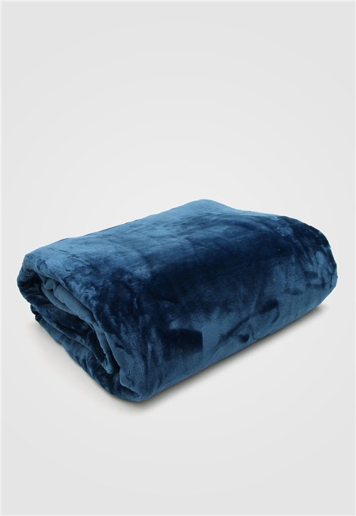 Cobertor Solteiro Kacyumara Blanket 600 Azul - Azul - Dafiti