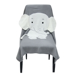 Cobertores do bebê recém-nascido bonito do teste padrão do elefante cobertor macio Quente malha de gavetas Crianças Toalha de banho de roupa de cama Cobertores