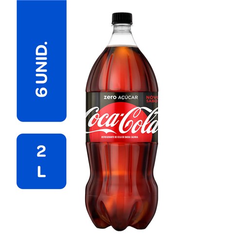 Coca-Cola Zero 2 Litros 6 Unidades